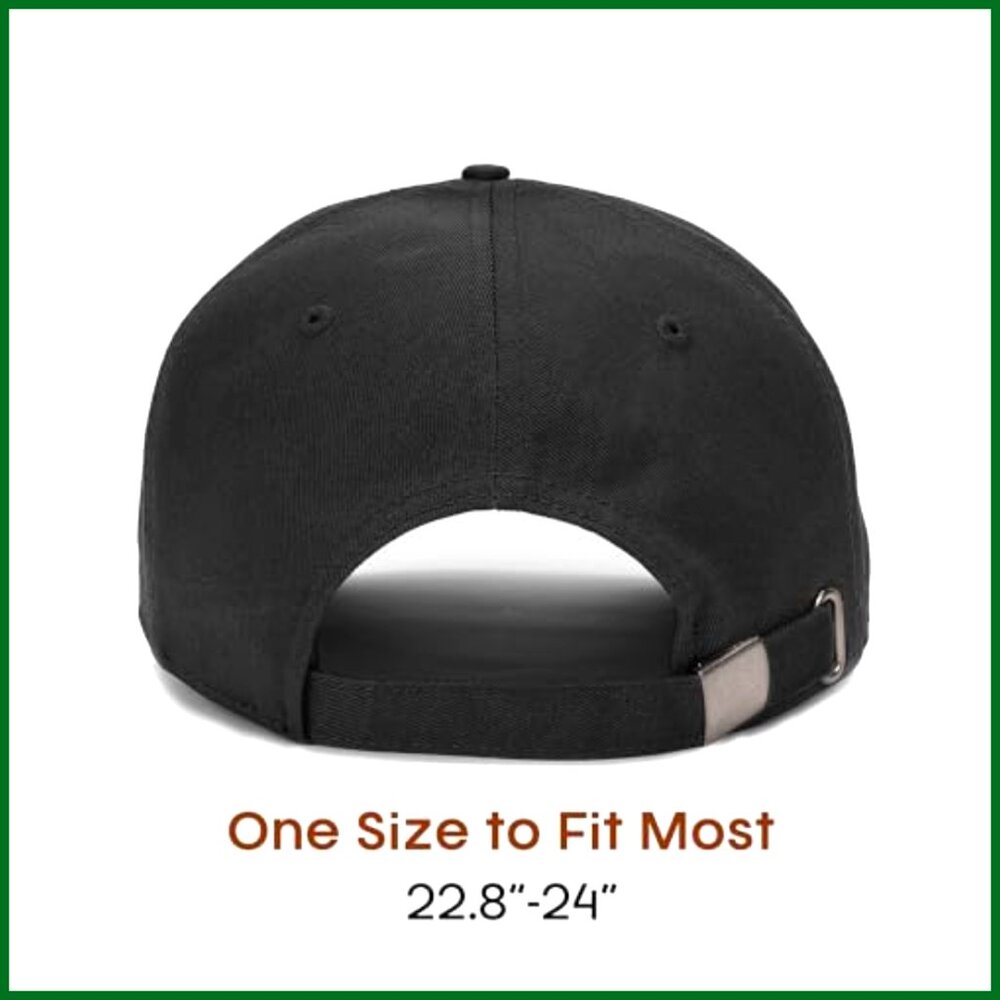 Structured Baseball Cap Adjustable Washed Cotton … - image 6